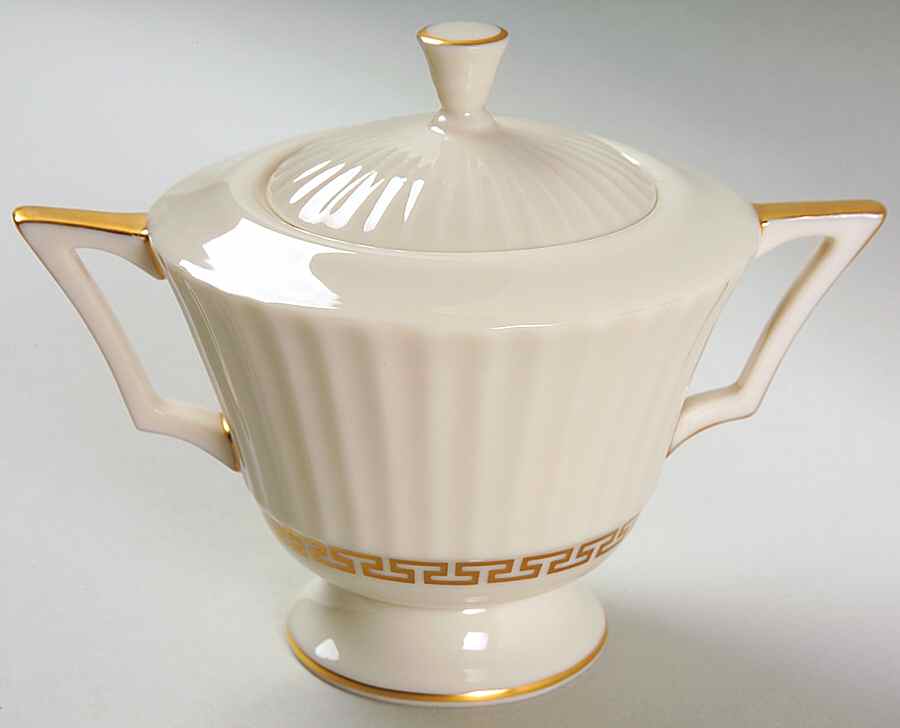 Cretan Sugar Bowl & Lid by Lenox-1