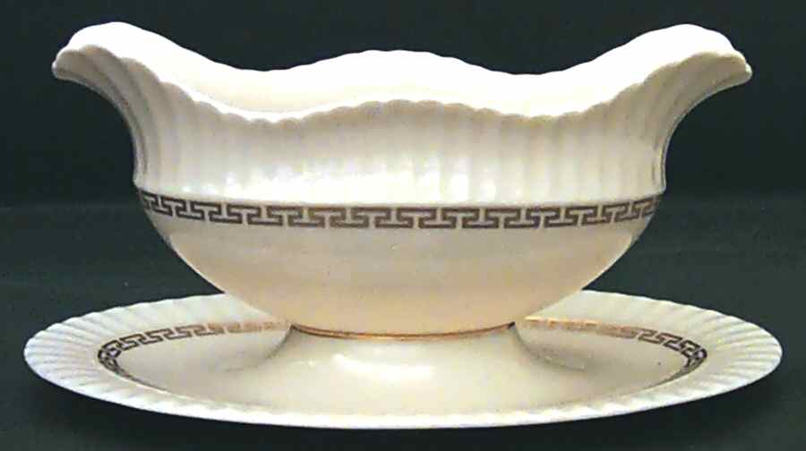 Cretan Gravy Boat with Attached Underplate by Lenox-1