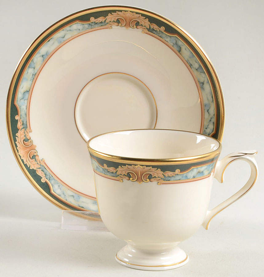 Crestwood Footed Demitasse Cup & Saucer Set by Lenox-1