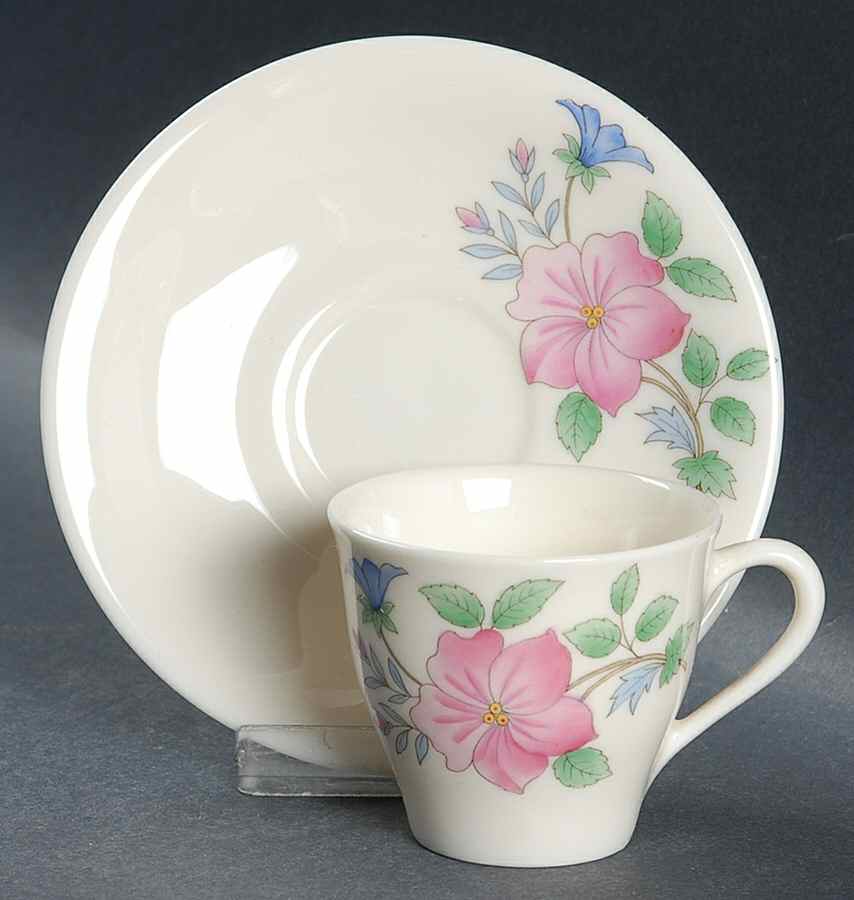 Cynthia Flat Demitasse Cup & Saucer Set by Lenox-1