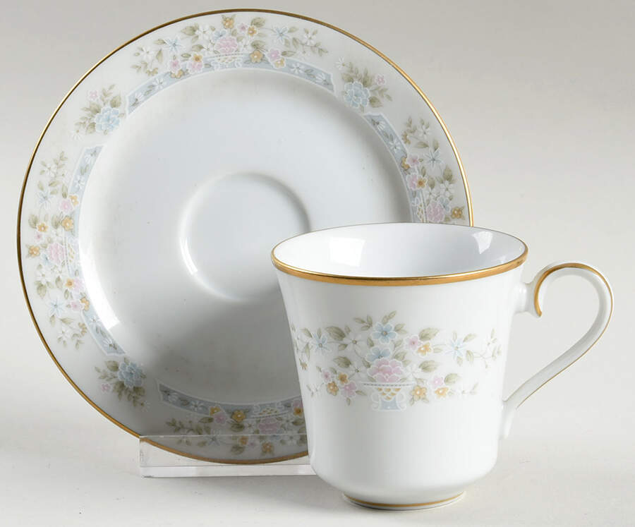 Daisy Basket Flat Demitasse Cup & Saucer Set by Lenox-1