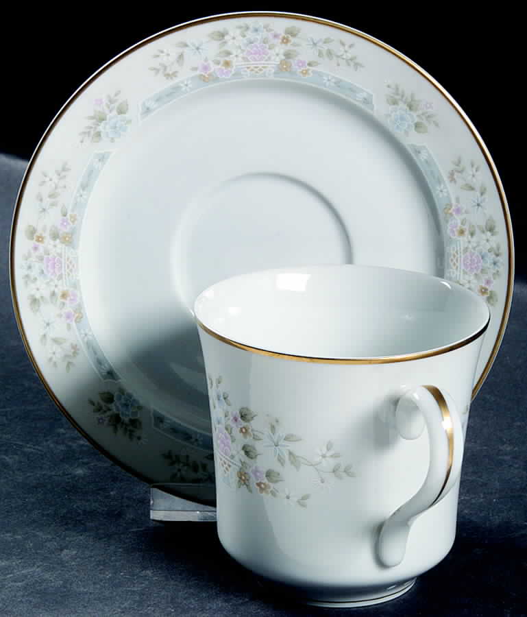 Daisy Basket Flat Cup & Saucer Set by Lenox-1