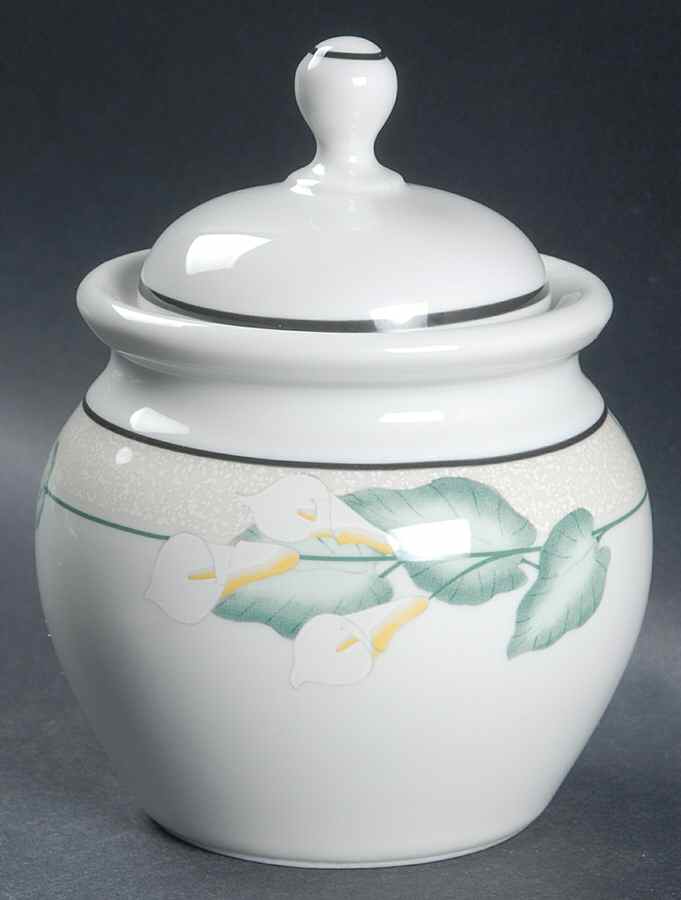 Dancing Lilies Sugar Bowl & Lid by Lenox-1
