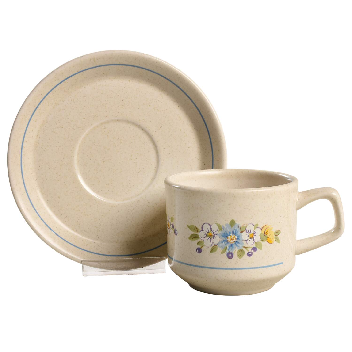 Daybreak (Temperware) Flat Cup & Saucer Set by Lenox-1