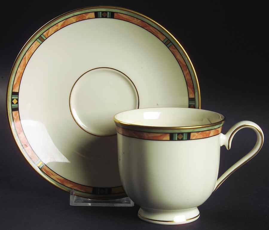 Desert Jewel Footed Cup & Saucer Set by Lenox-1