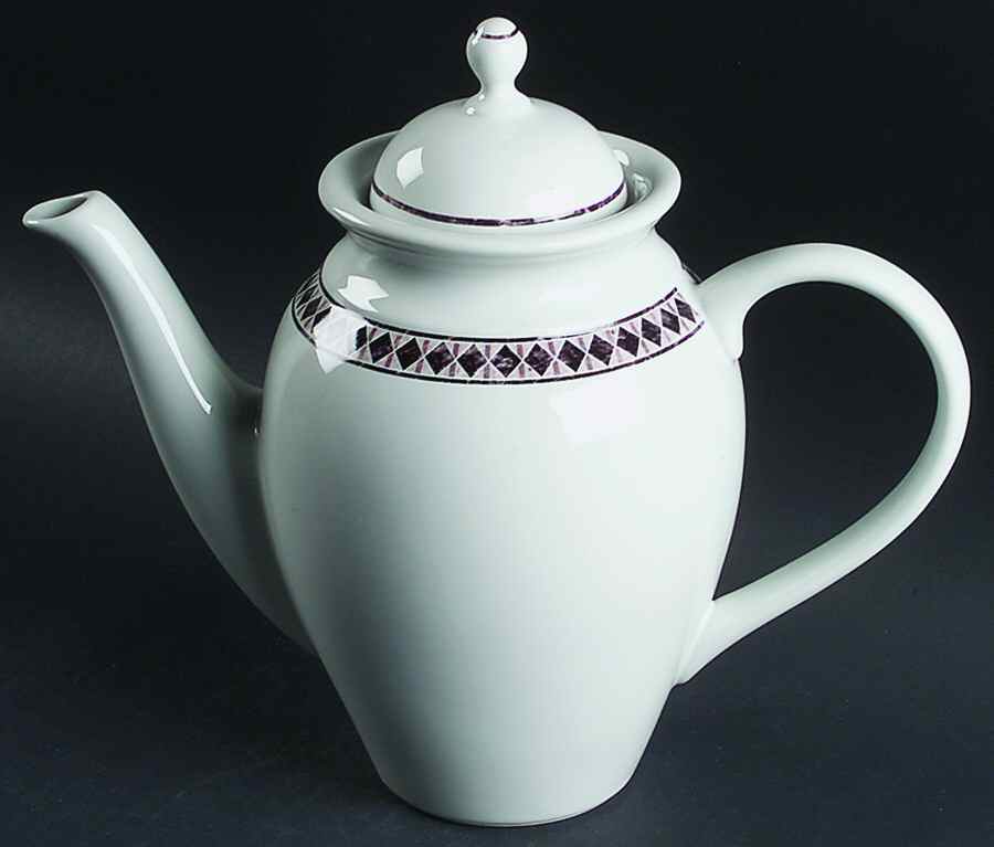 Diamond Ring Coffee Pot & Lid by Lenox-1