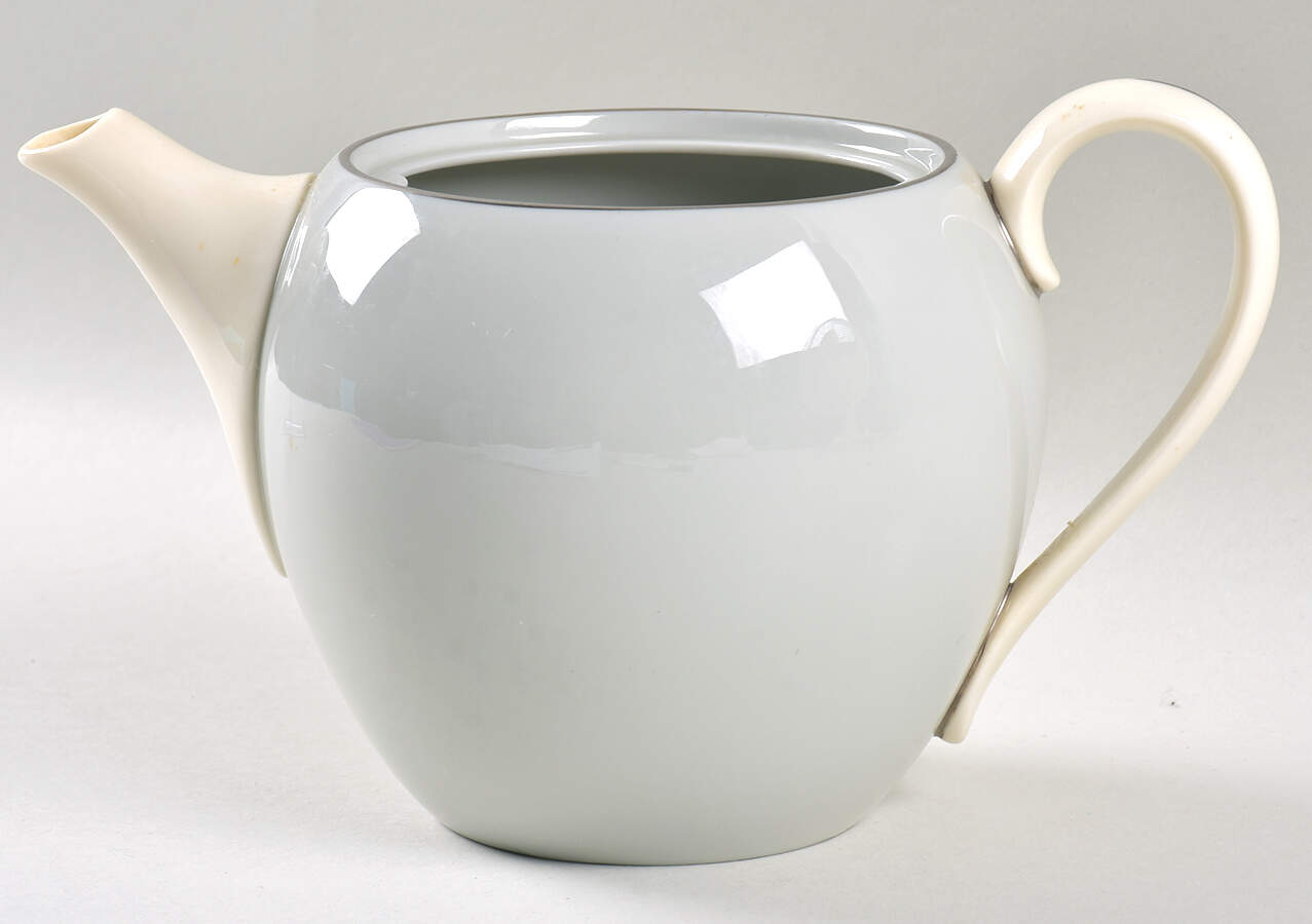 Dubarry Gray Teapot No Lid by Lenox-1