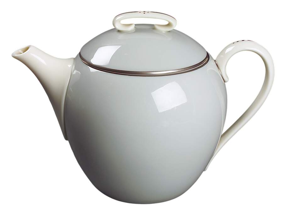 Dubarry Gray Teapot & Lid by Lenox-1