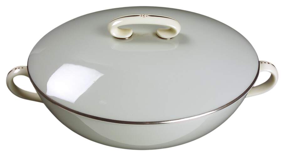 Dubarry Gray Round Covered Vegetable by Lenox-1
