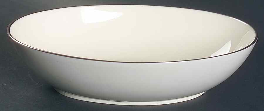 Dubarry Gray 9" Oval Vegetable Bowl by Lenox-1