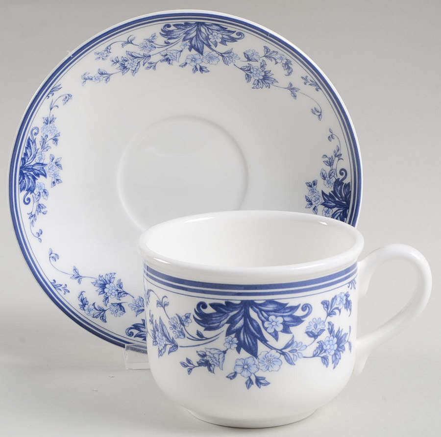 Dutch Lace Flat Cup & Saucer Set by Lenox-1
