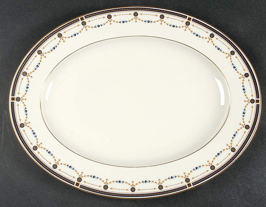 Eaton Knoll 15" Oval Serving Platter by Lenox-1