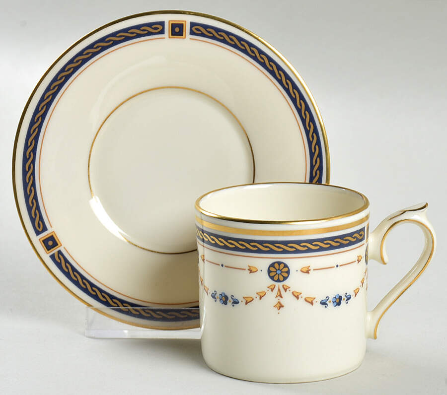 Eaton Knoll Flat Demitasse Cup & Saucer Set by Lenox-1