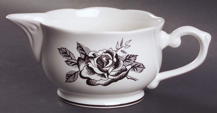 Ebony Rose Gravy Boat by Lenox-1