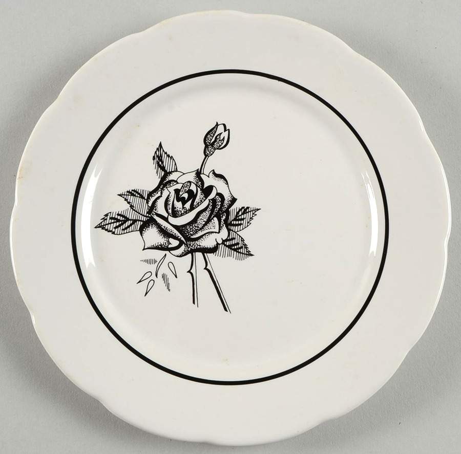Ebony Rose Bread & Butter Plate by Lenox-1