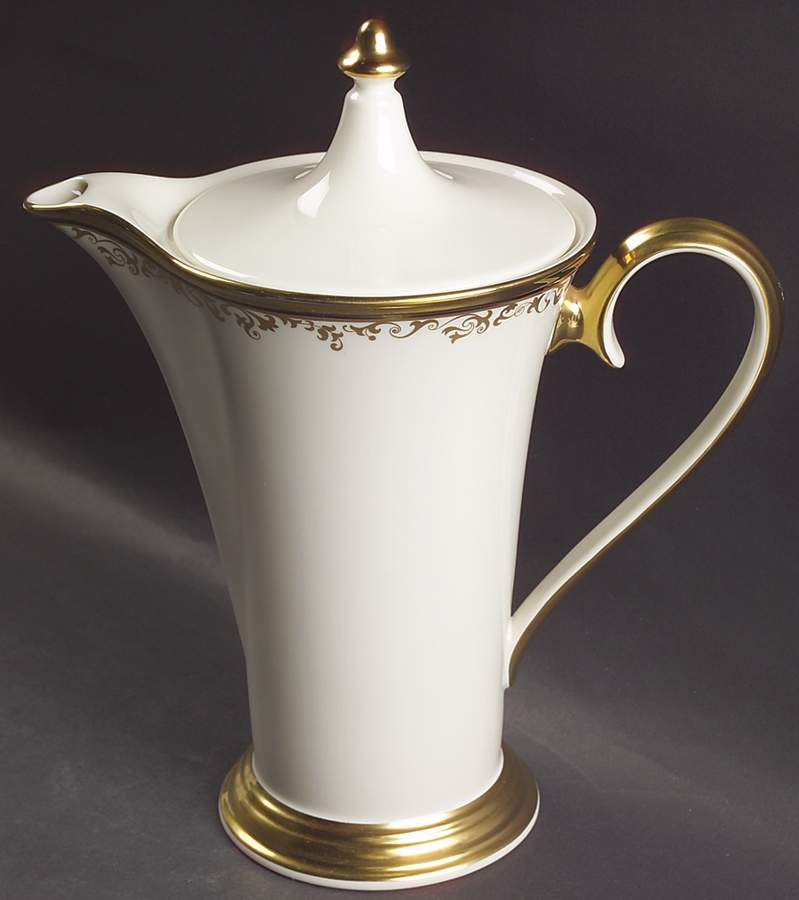 Eclipse Tea/Coffee Pot & Lid by Lenox-1