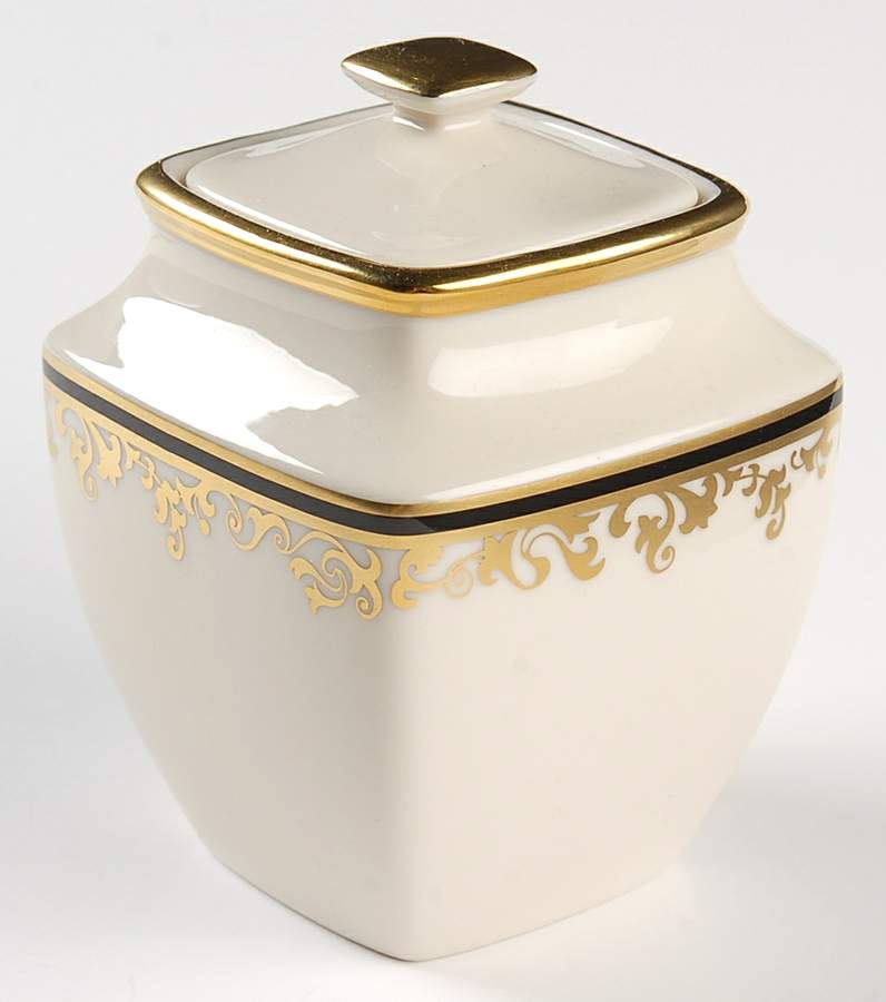 Eclipse Square Sugar Bowl & Lid by Lenox-1