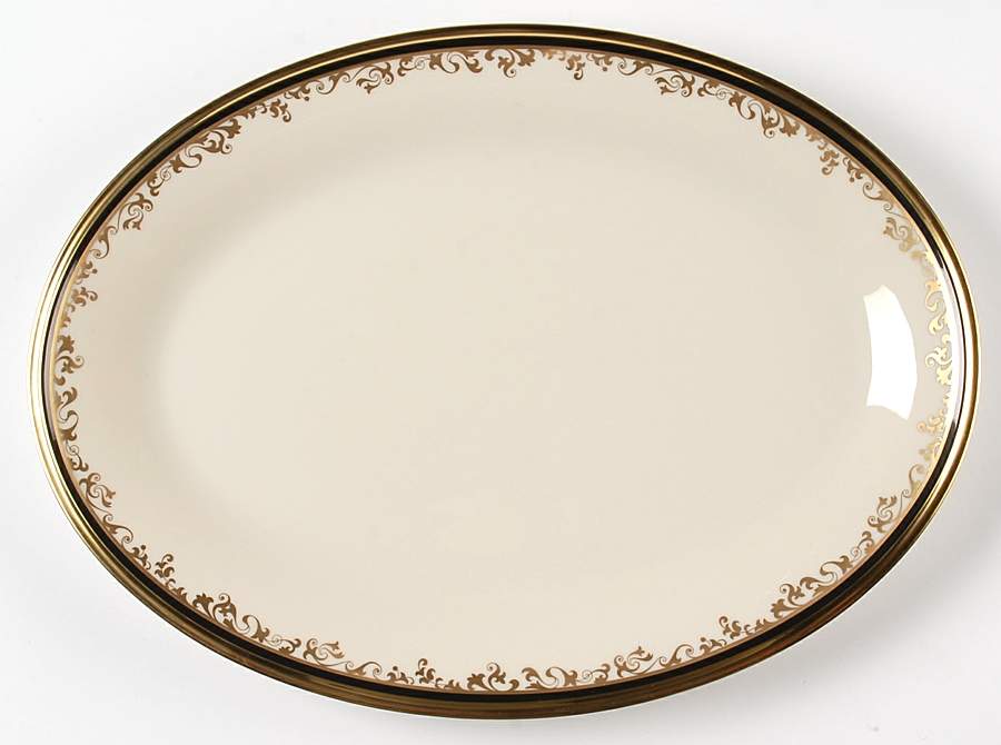 Eclipse 14" Oval Serving Platter by Lenox-1