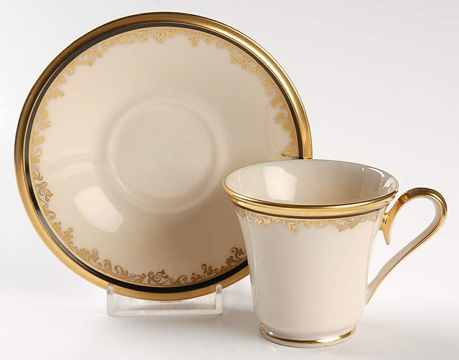 Eclipse Footed Demitasse Cup & Saucer Set by Lenox-1