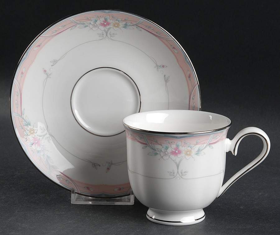 Emily Footed Cup & Saucer Set by Lenox-1