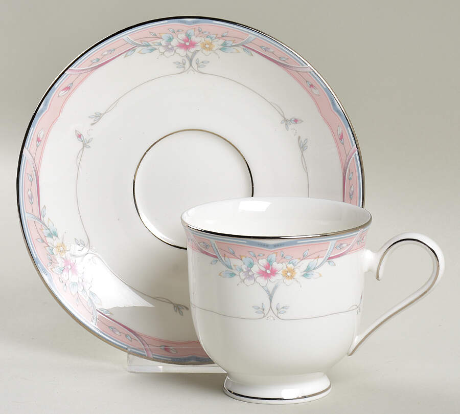 Emily Footed Cup & Saucer Set by Lenox-1