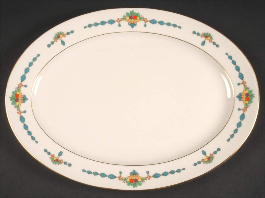 Empress 13" Oval Serving Platter by Lenox-1