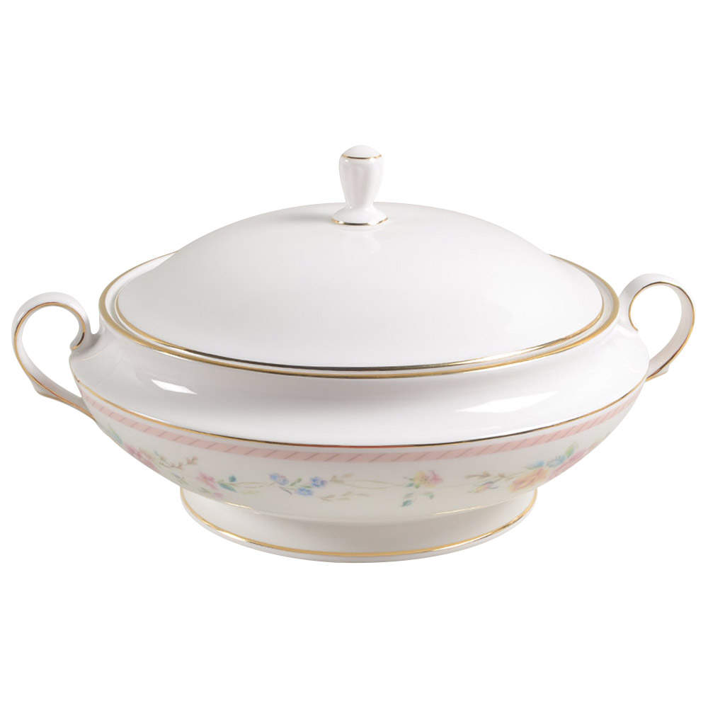 English Rose Round Covered Vegetable by Lenox-1