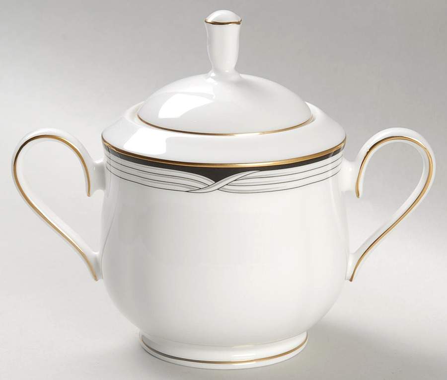 Erica (USA Backstamp) Sugar Bowl & Lid by Lenox-1