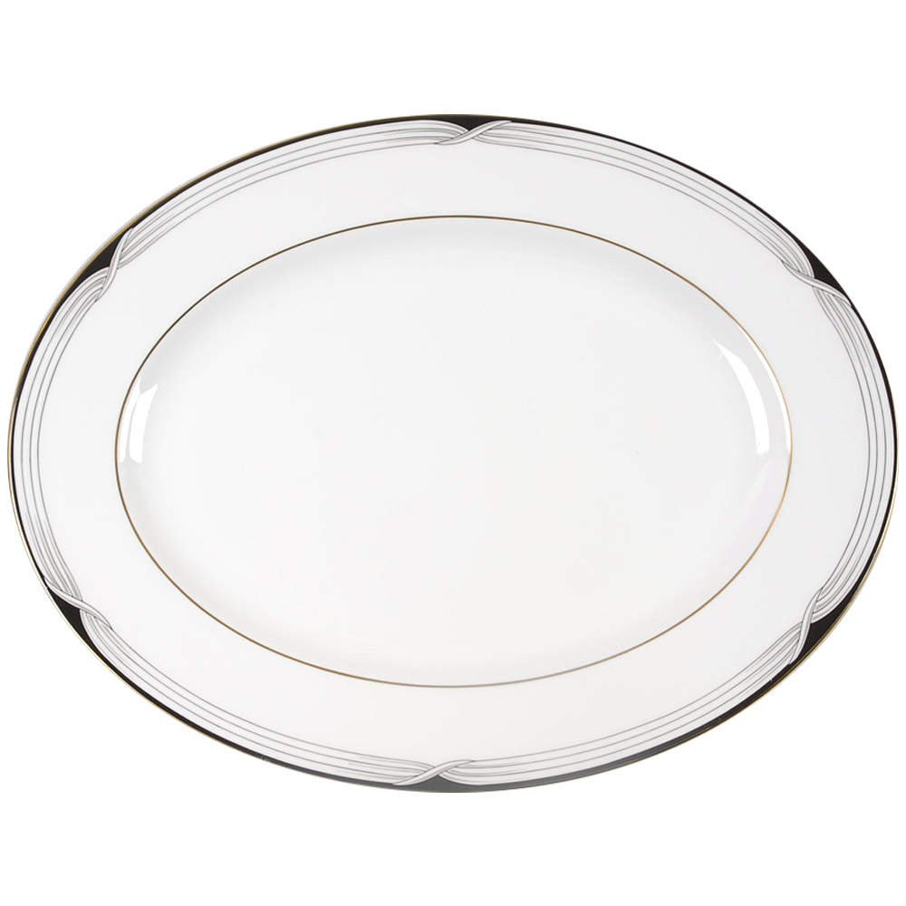 Erica (USA Backstamp) 13" Oval Serving Platter by Lenox-1