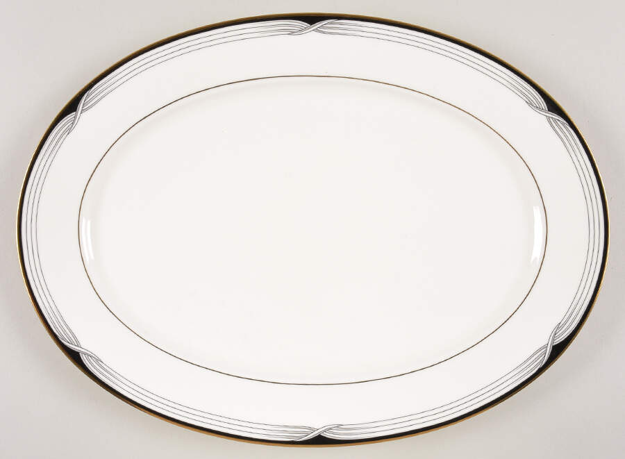Erica (USA Backstamp) 14" Oval Serving Platter by Lenox-1