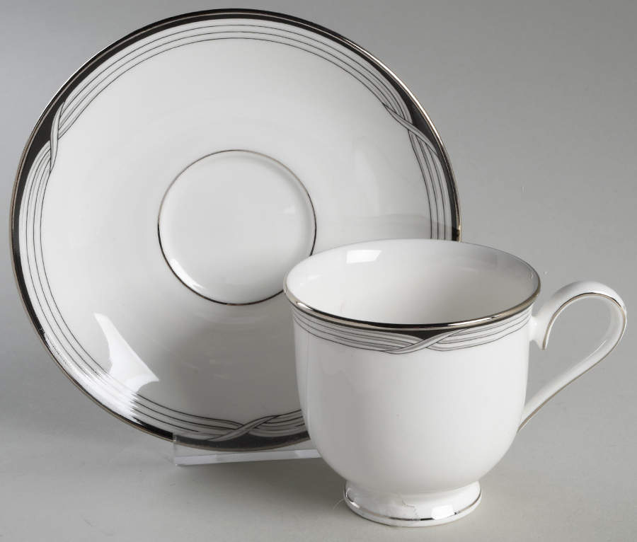 Erin Footed Cup & Saucer Set by Lenox-1