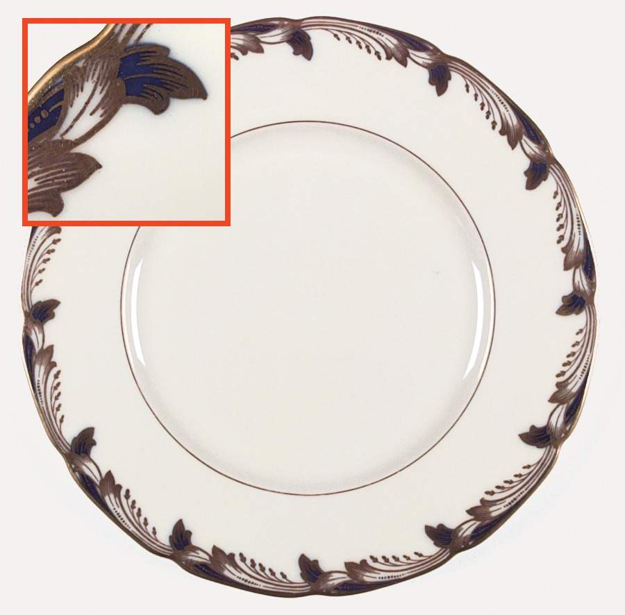 Essex Cobalt Blue (Scalloped) Dinner Plate by Lenox-1