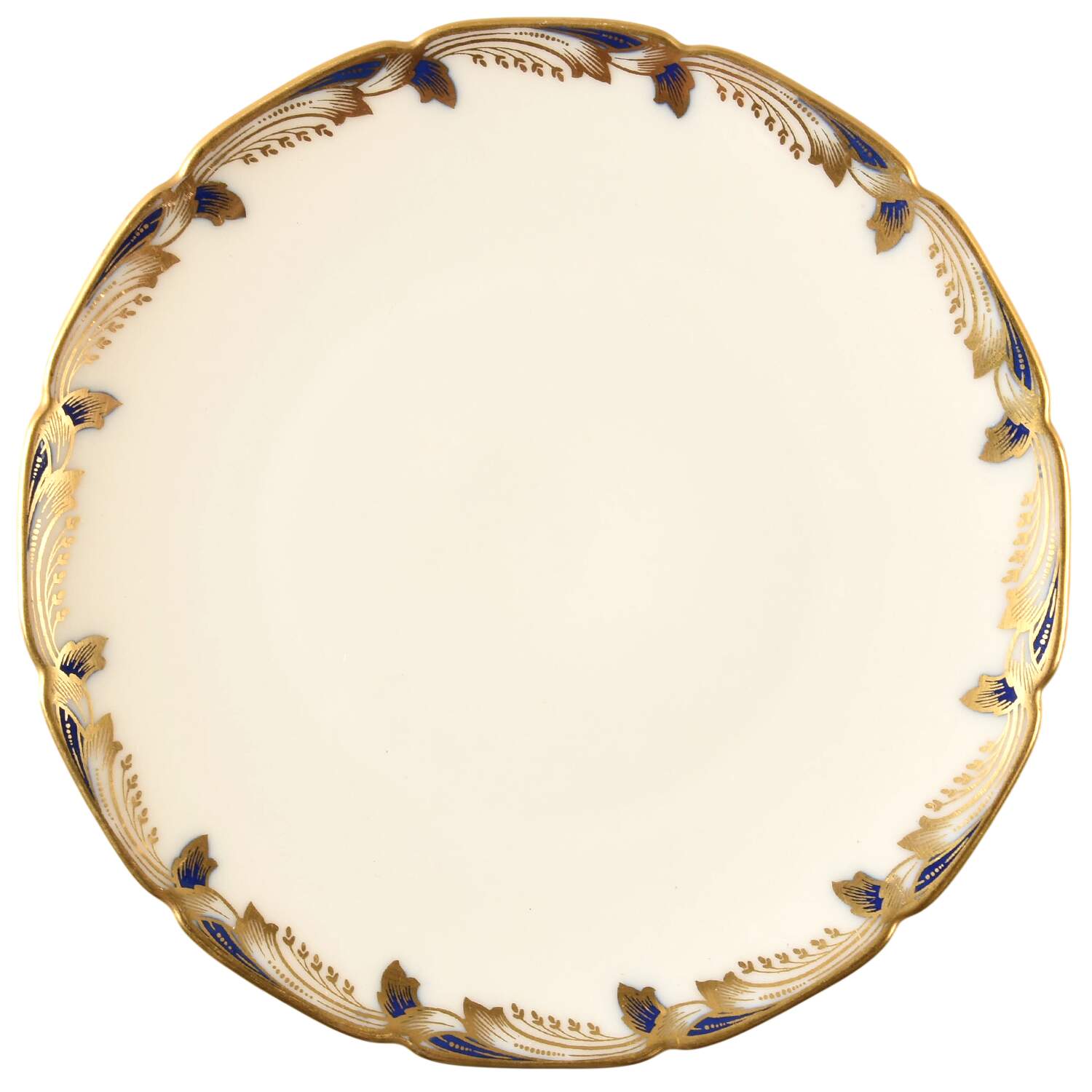 Essex Cobalt Blue (Scalloped) Saucer for Cream Soup Bowl by Lenox-1