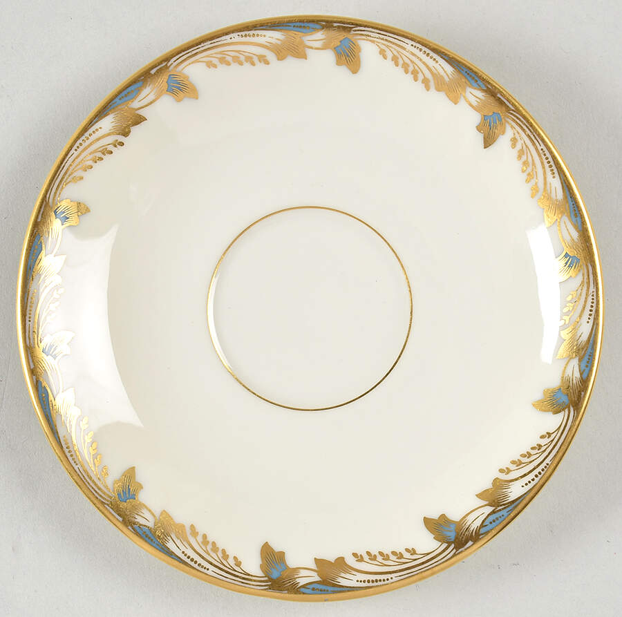 Essex Light Blue Smooth Saucer by Lenox-1