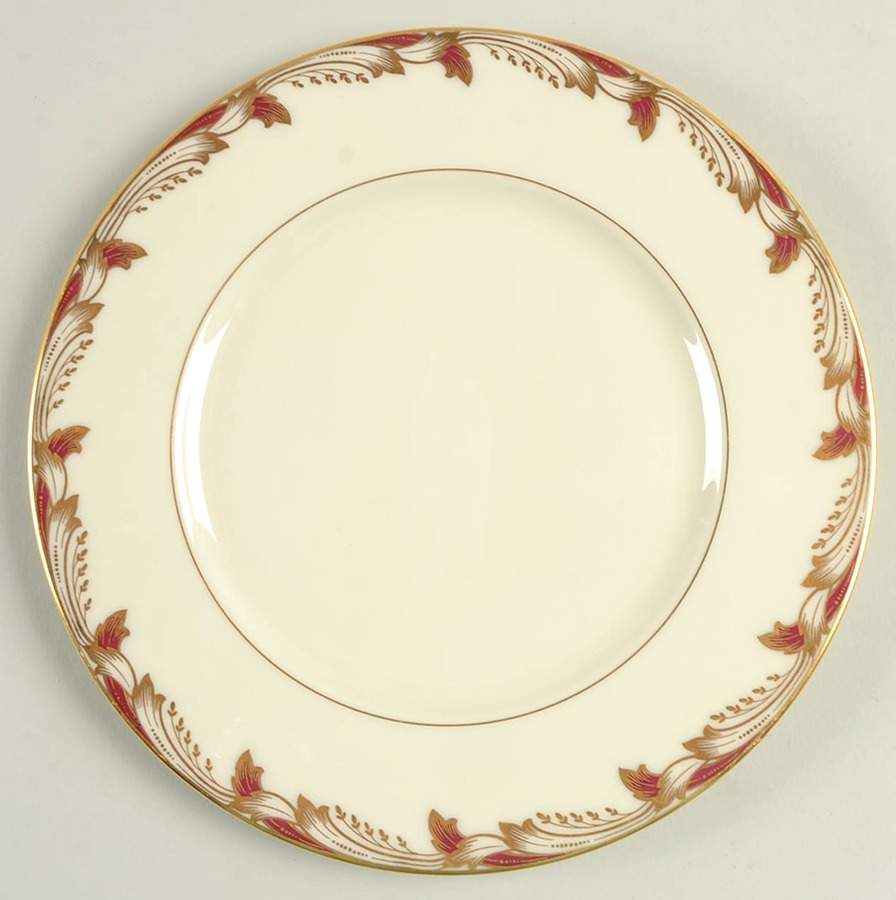 Essex Maroon (Smooth) Salad Plate by Lenox-1