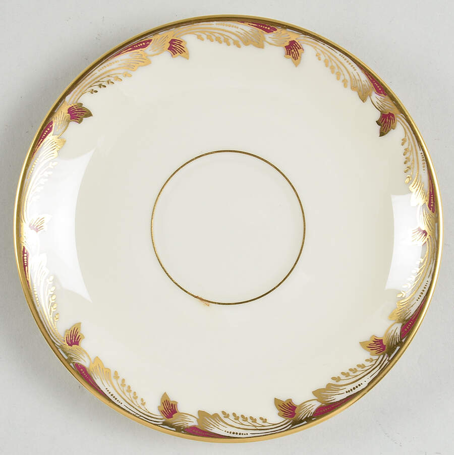 Essex Maroon (Smooth) Saucer by Lenox-1