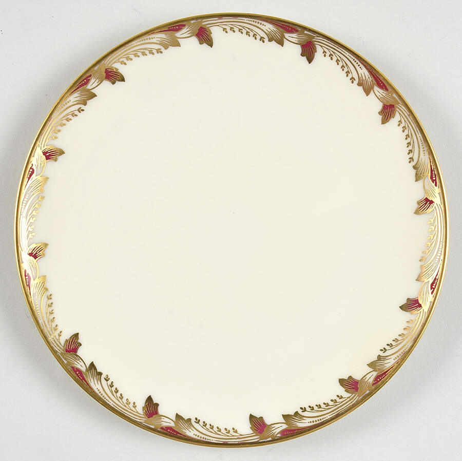 Essex Maroon (Smooth) Saucer for Cream Soup Bowl by Lenox-1