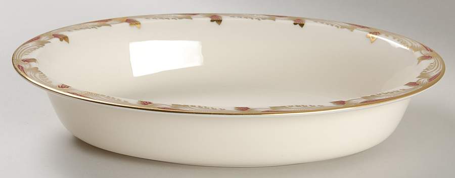 Essex Maroon (Smooth) 9" Oval Vegetable Bowl by Lenox-1