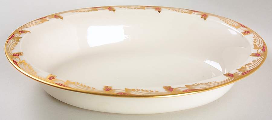 Essex Maroon (Smooth) 10" Oval Vegetable Bowl by Lenox-1