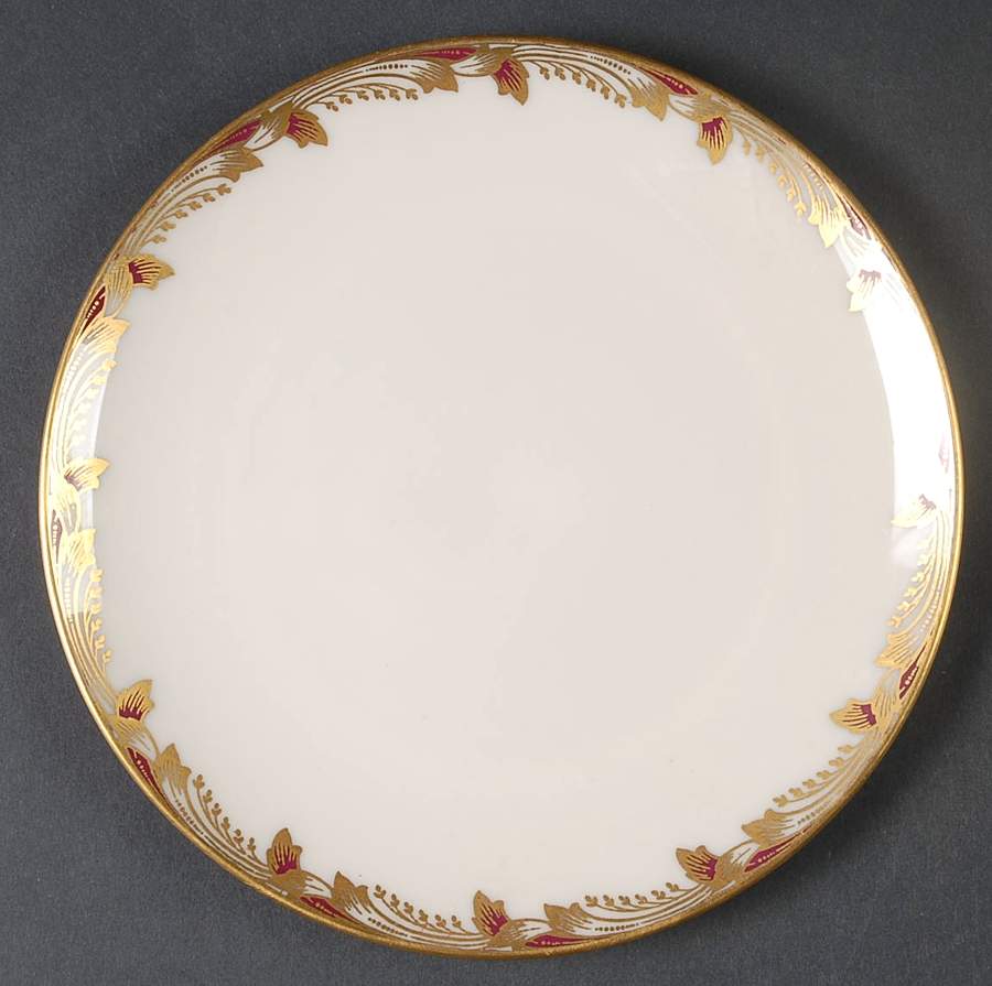 Essex Maroon (Smooth) Saucer for Flat Cream Soup Bowl by Lenox-1