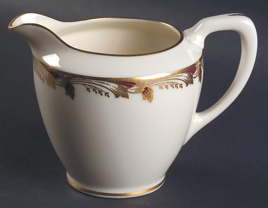 Essex Maroon (Smooth) Shape 1963 Creamer by Lenox-1