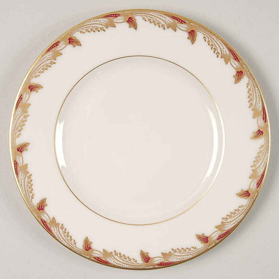 Essex Maroon (Smooth) Bread & Butter Plate by Lenox-1