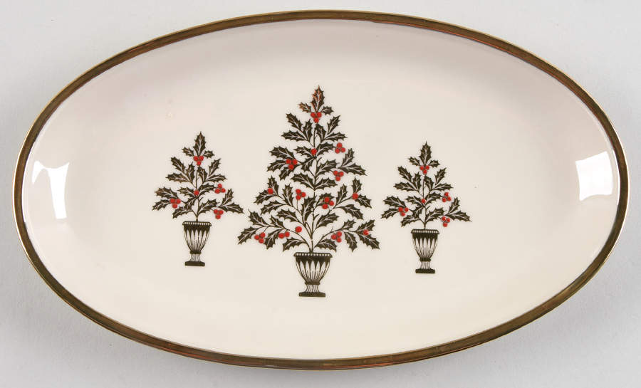 Eternal Christmas Large Oval Tray by Lenox-1