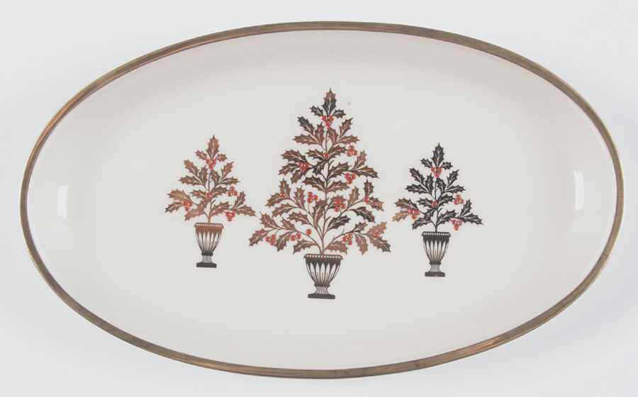 Eternal Christmas Large Oval Tray by Lenox-1