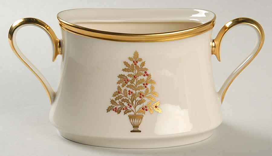 Eternal Christmas Sugar Bowl No Lid by Lenox-1