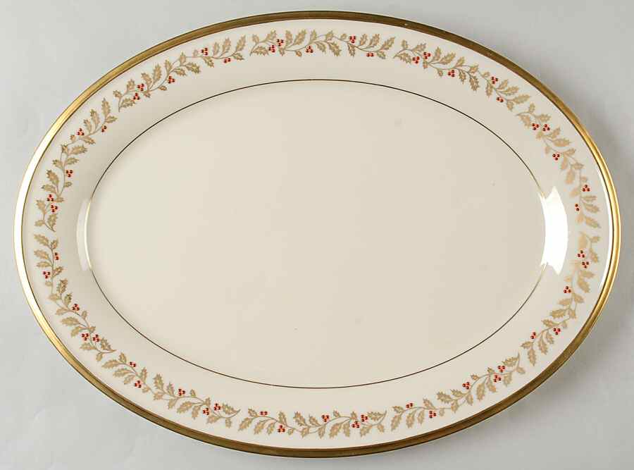 Eternal Christmas 16" Oval Serving Platter by Lenox-1