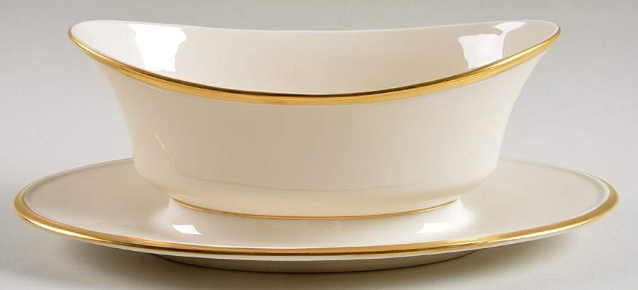 Eternal Gravy Boat with Attached Underplate by Lenox-1