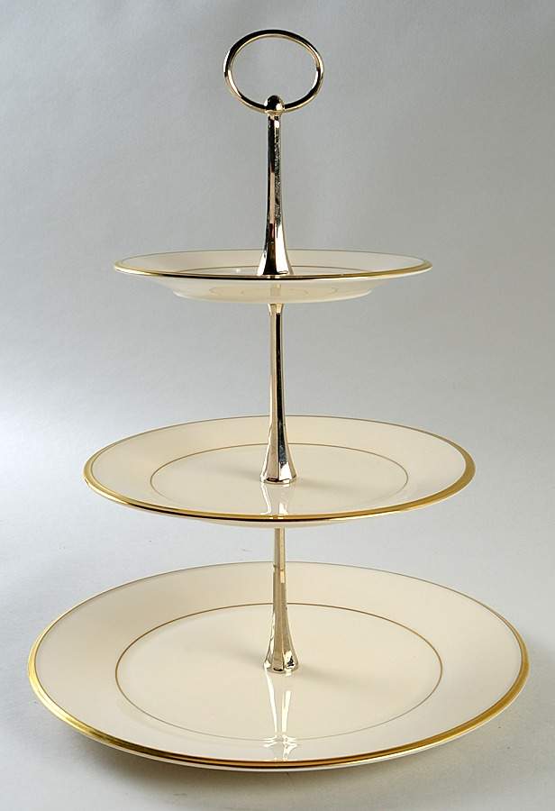 Eternal 3 Tiered Serving Tray (DPM1,SPM1,BBM1) by Lenox-1