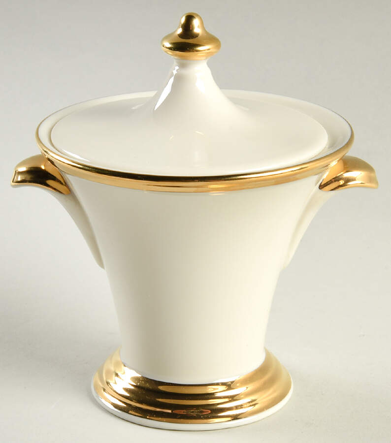 Eternal Sugar Bowl & Lid by Lenox-1
