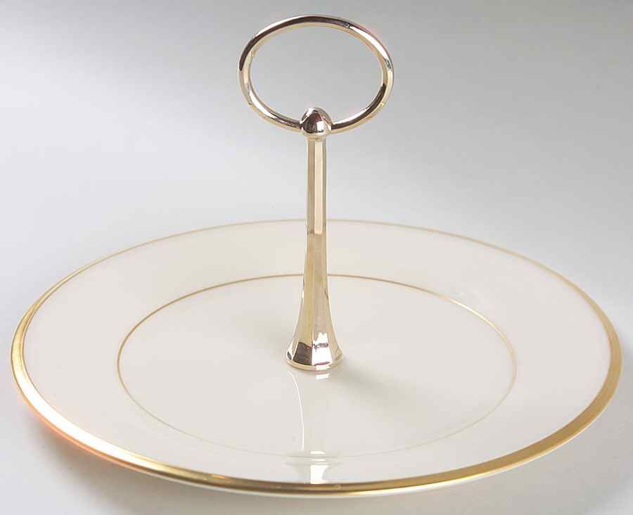Eternal Round Serving Plate with Handle (SP) by Lenox-1
